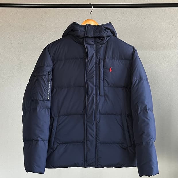 [M-L]폴로 랄프로렌 네이비 다운 패딩