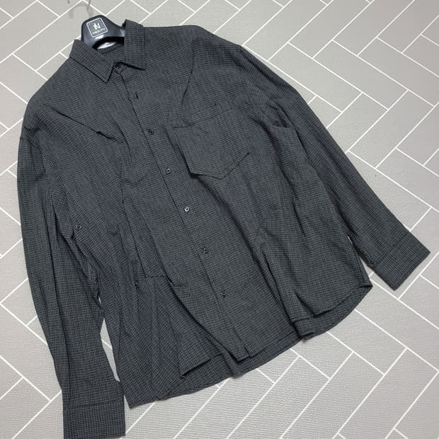 Nos Couleurs 노쿨러스 체크바이트 셔츠 1