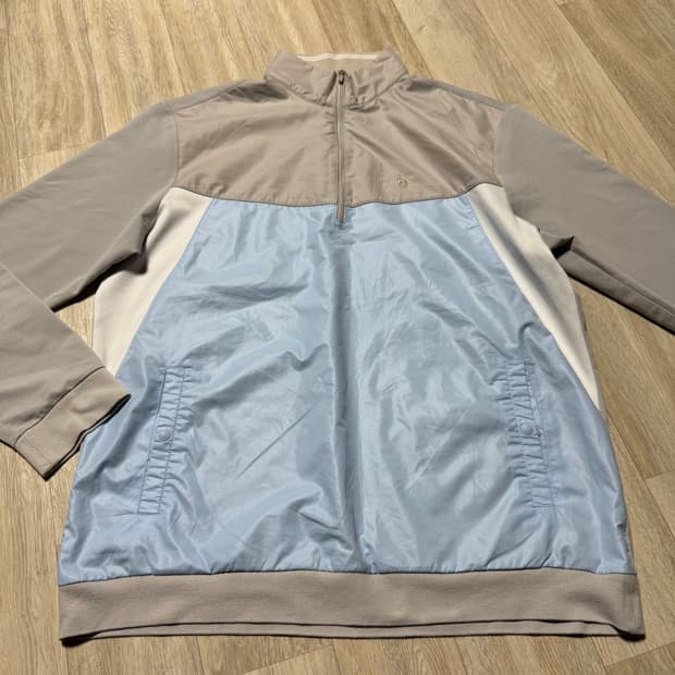 헤지스 바람막이 재질 반집업 맨투맨 105