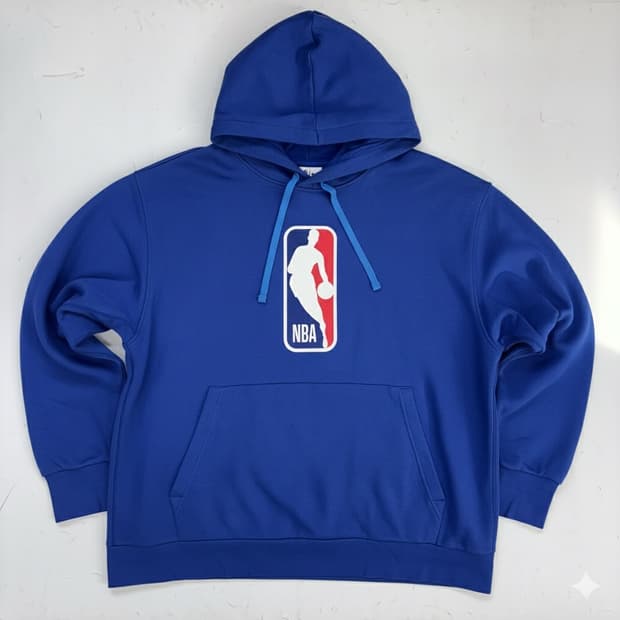 나이키(NIKE) NBA 로고 그래픽 블루 풀오버 후디