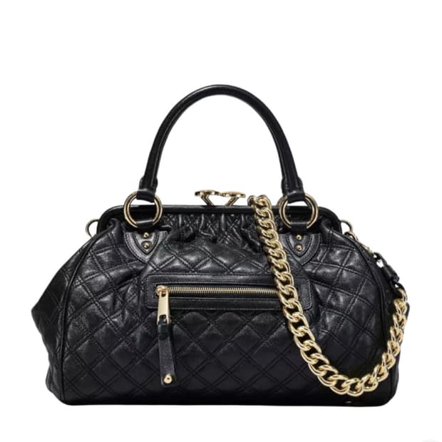 마크 제이콥스 퀼티드 레더 스탐백 블랙 