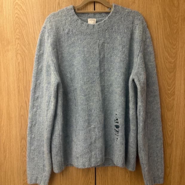 커버트(COVERT) 이태리 알파카 디스트레스드 스웨터 50 size