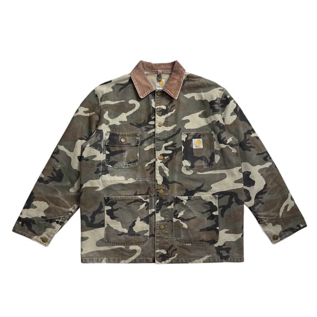 칼하트 카모 자켓 