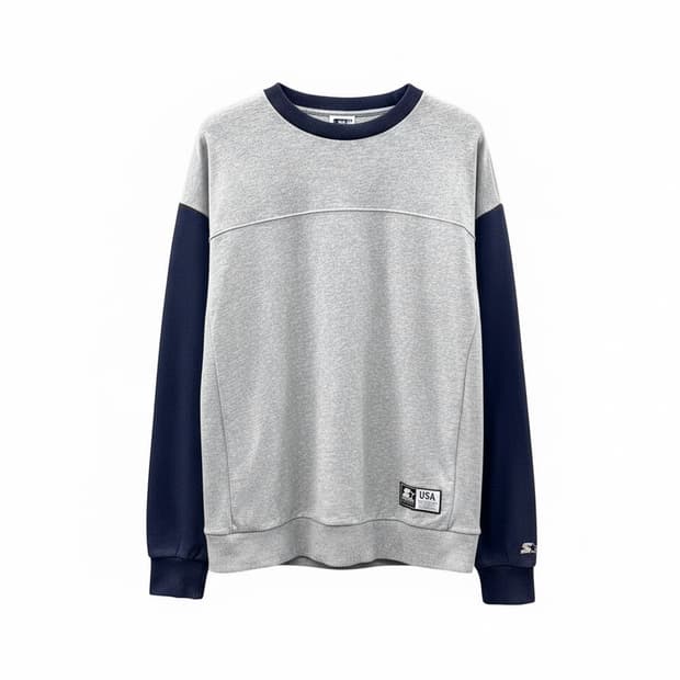 스타터 USA 트레이닝 스웻셔츠 후면그래픽 디테일 그레이