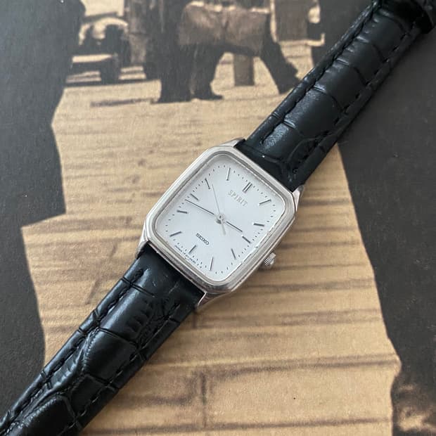 세이코 Seiko 쿼츠 스퀘어 스피릿 레이디스
