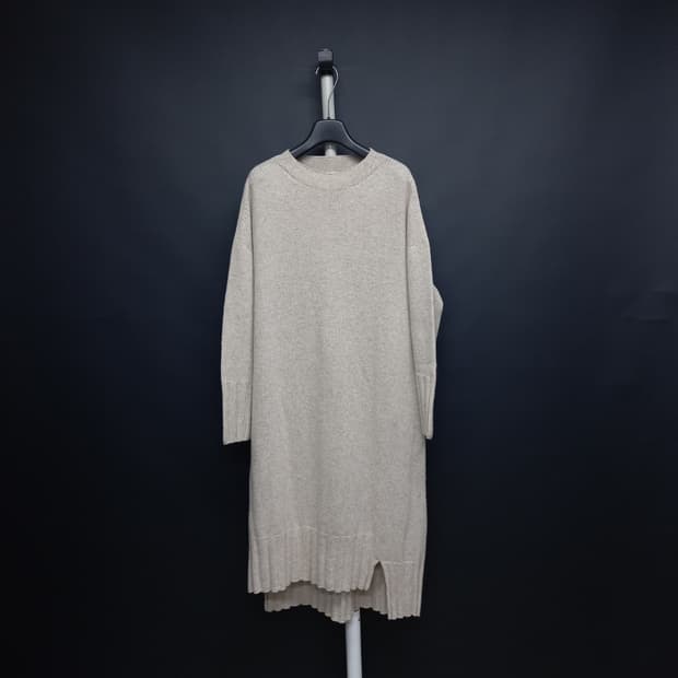 오조크 추동 캐시미어블랜 홀가먼트 롱 니트 원피스 F 33-77