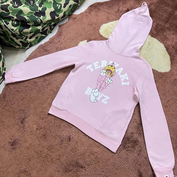 베이프 테리야키 보이즈 후드티 핑크