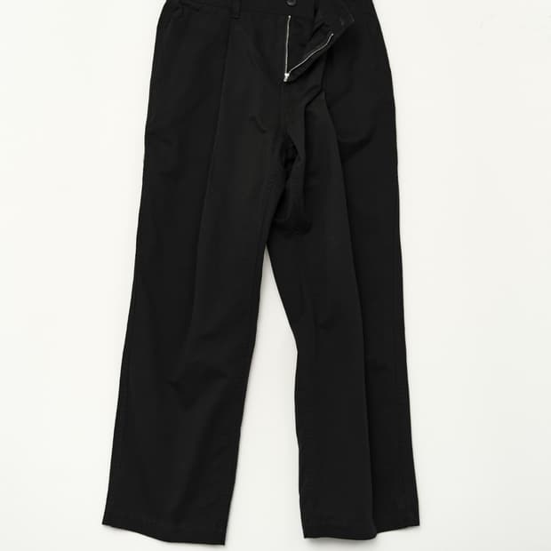 RYOO Vanves IV 드릴 팬츠 블랙 xl