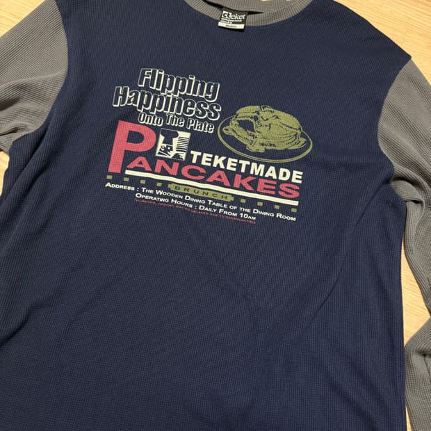 테켓 Teket pancake waffle 롱슬리브