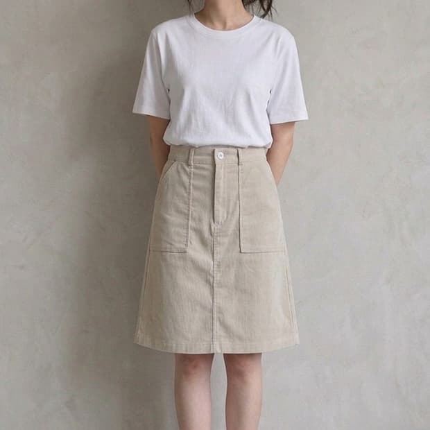 [S] 아페쎄(A.P.C.) 코튼 스커트 (Made in France)