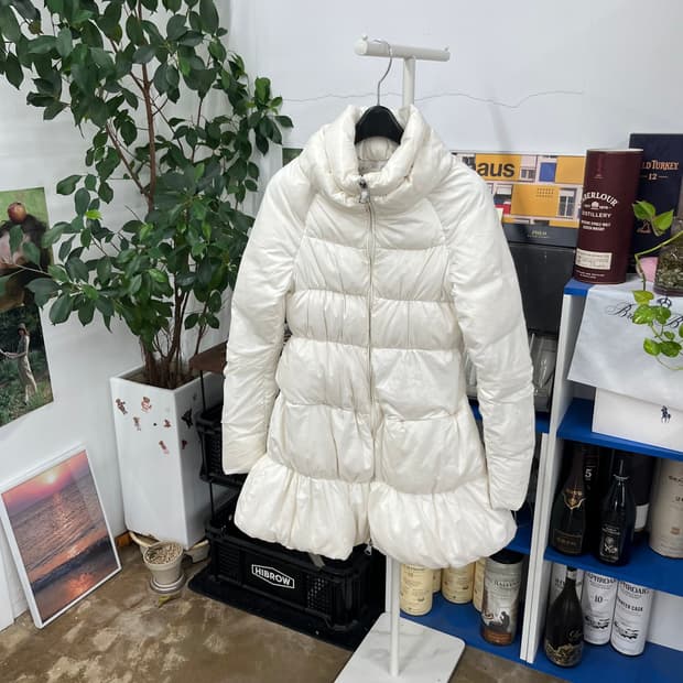 에르마노설비노 우먼 구스다운 패딩점퍼 38