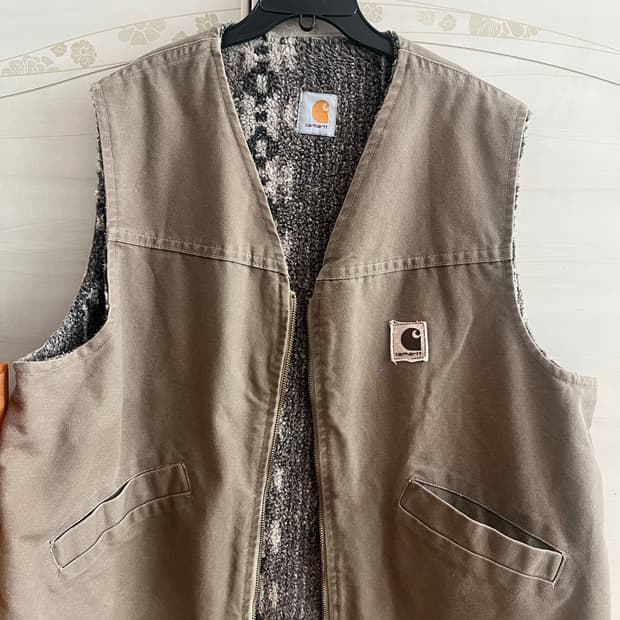 칼하트 빈티지 쉐르파 베스트(L)