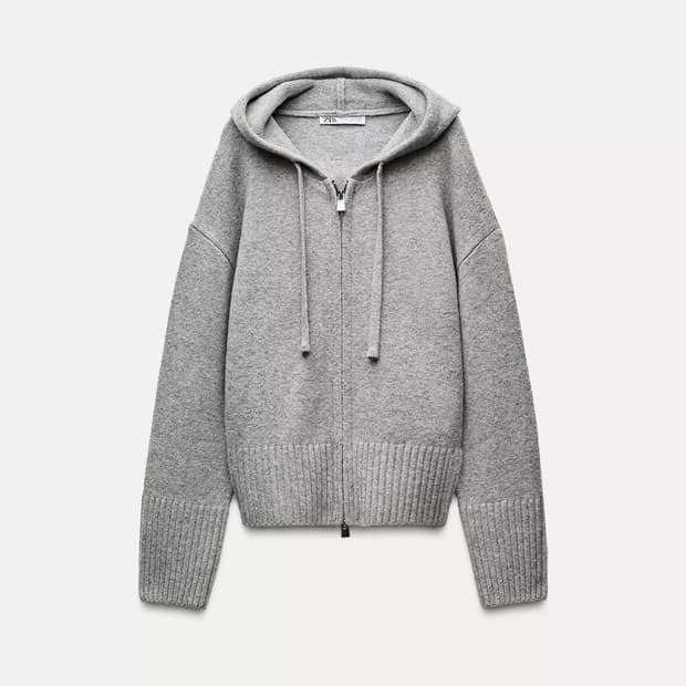 새상품) 자라 니트 투웨이 후드집업
