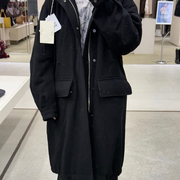 폴리테루 멜튼 울 코트 4사이즈