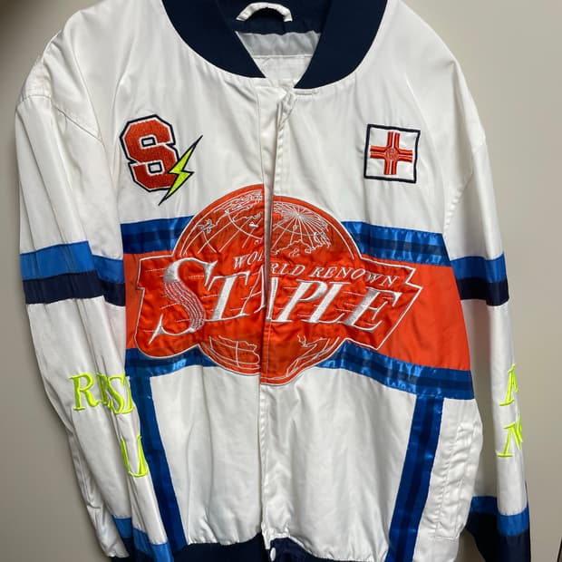 스테이플 나일론 레이싱 자켓