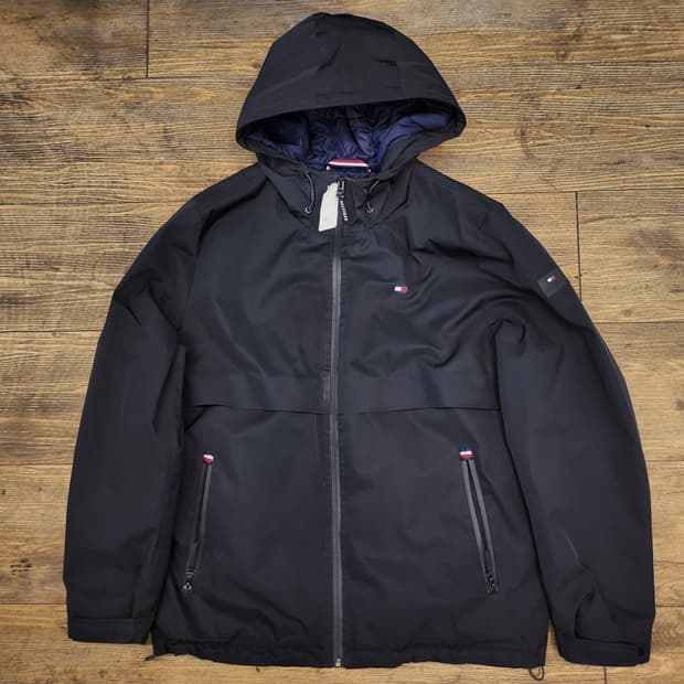 타미힐피거 올드스쿨 오버핏 누빔 바람막이 점퍼 L