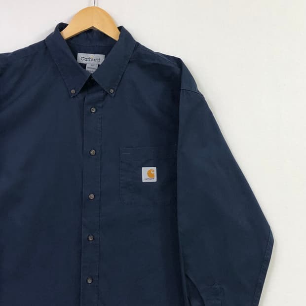 Xxl 칼하트 네이비 워크 셔츠