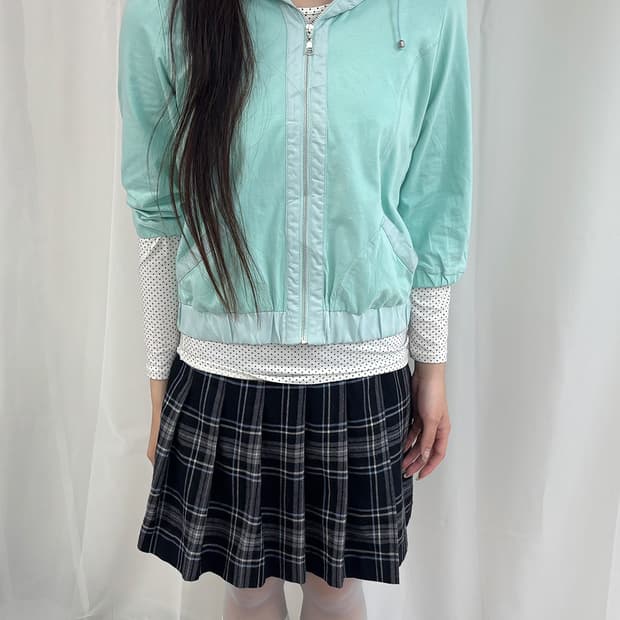 BISTY summer mint crush hoodie zip up