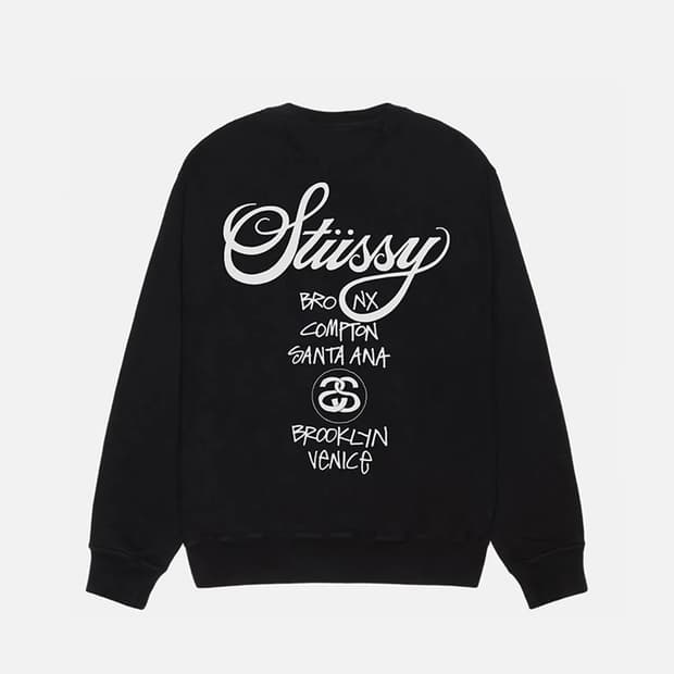 Stussy 스투시 월드투어 크루맨투맨 스웻셔츠