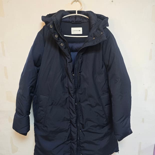라코스테 네이비 다운 점퍼 34 (새상품)
