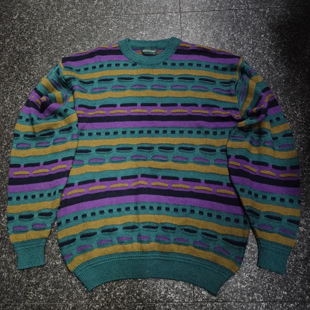 킹스로드 80s Kings Road패턴 니트 스웨터 남성 110사이즈