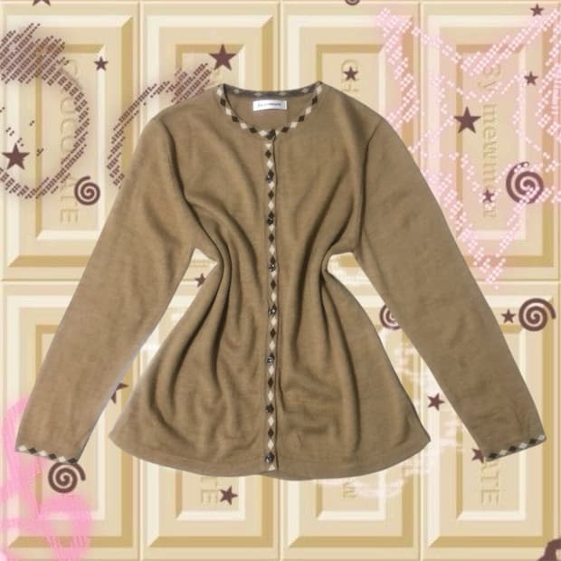 라떼갸루 히메갸루 니트 가디건 빈티지 모리걸 리즈리사 엑시즈팜