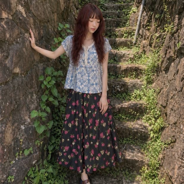 여름방학 소녀 코디 set