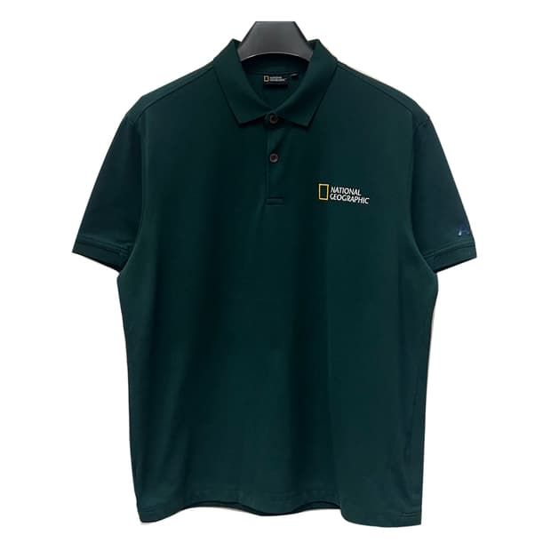 내셔널지오그래픽 베이직 그린 카라 반팔티 2XL