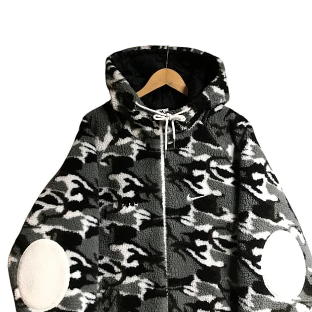 나이키 카모 후리스 반누빔 자켓점퍼