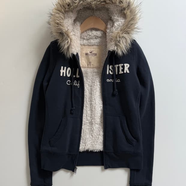 Hollister 홀리스터 우먼즈 퍼 후드집업