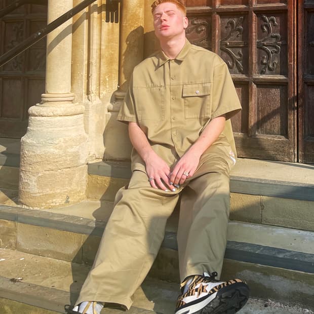 리베레 x 디키즈(LIBERE x Dickies)플러스 워크 셔츠 베이지