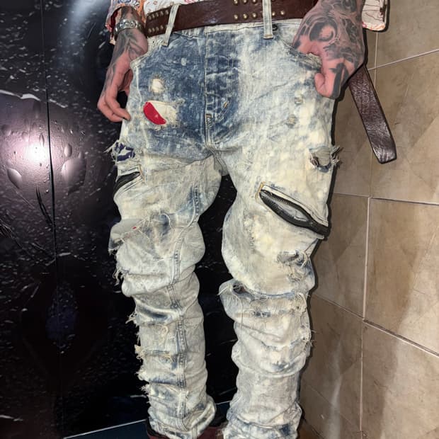 LGB Tie Dye American Flag Detail Pants 