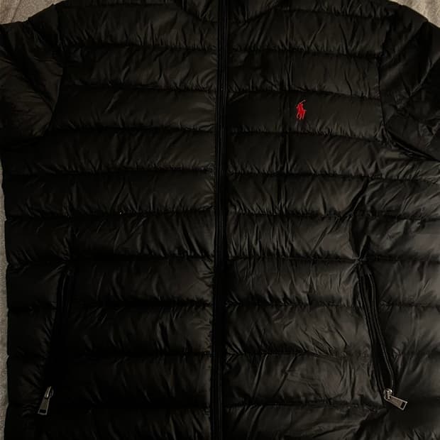 폴로 랄프 로렌 패커블 퀼팅 경량패딩 블랙