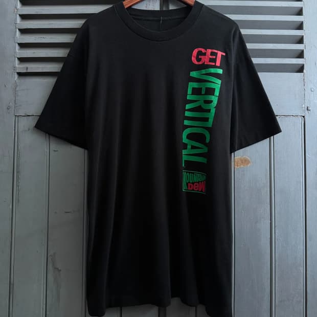 [XL]90's USA 빈티지 마운틴 듀 프린팅 티셔츠