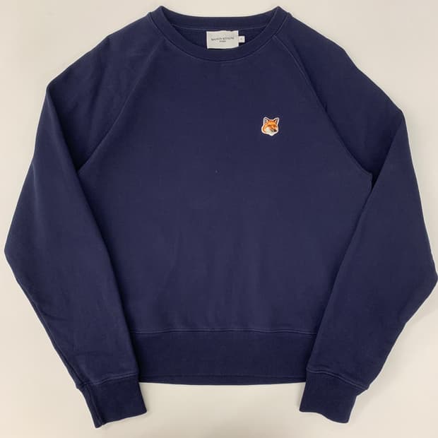 메종키츠네 폭스헤드 네이비 맨투맨