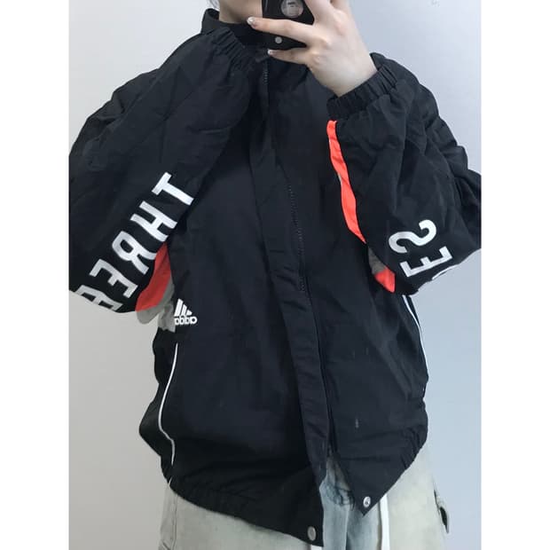 아디다스 트레이닝 바람막이 S