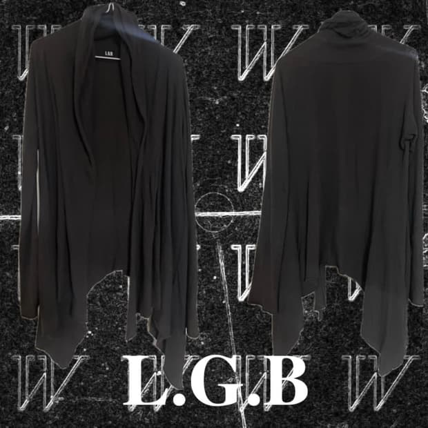 L.G.B 로브 롱 가디건 차콜(밤색)