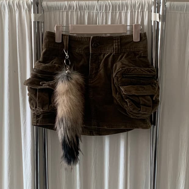 포켓 미니스커트 메이드인어비스깔