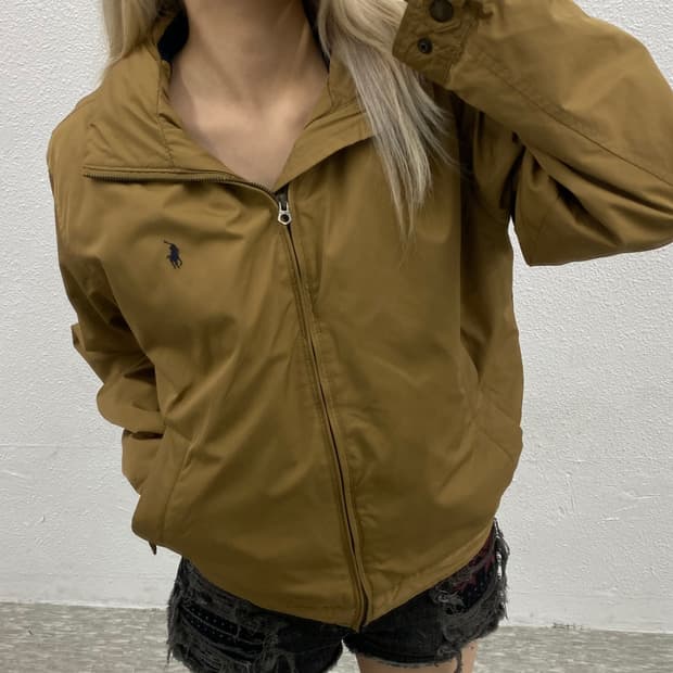 폴로 랄프로렌 네이비포니 베이지 스윙톱 M