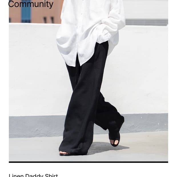 유노이아 린넨 대디 셔츠 화이트