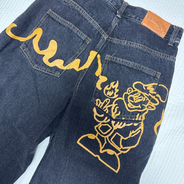 DWARF DENIM PANTS (BLACK)