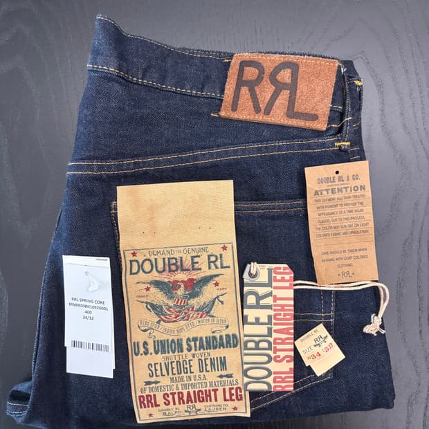 RRL 스트레이트핏 셀비지 진