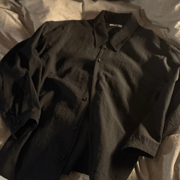 유니클로u 르메르 드레이프 셔츠, 팬츠 셋업