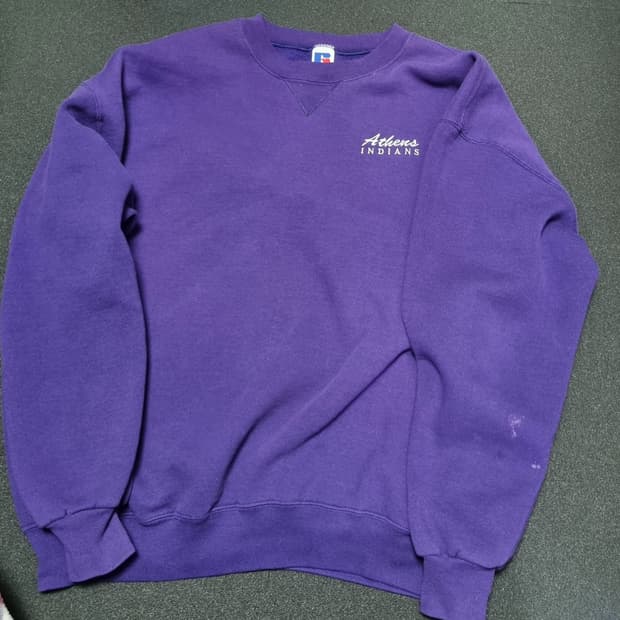 러셀에슬레틱 퍼플 맨투맨 usa