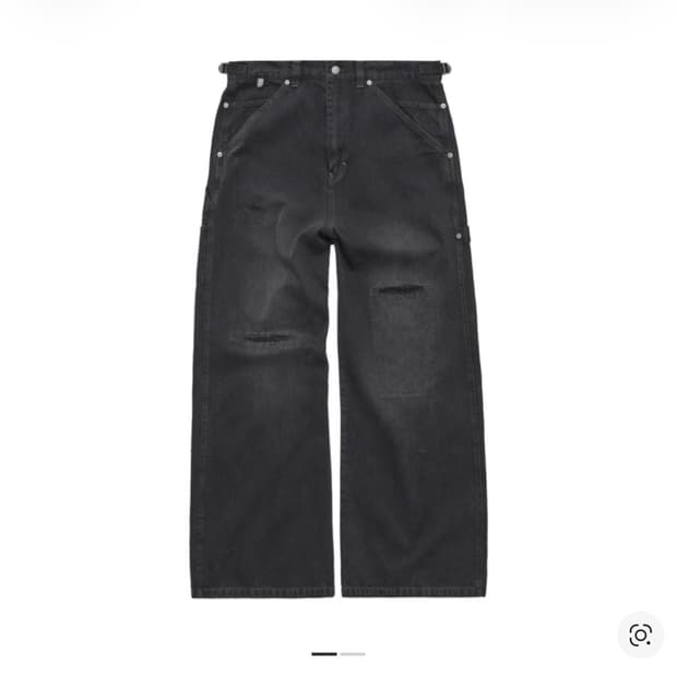 (4) 폴리테루 데미지드 카펜터 데님