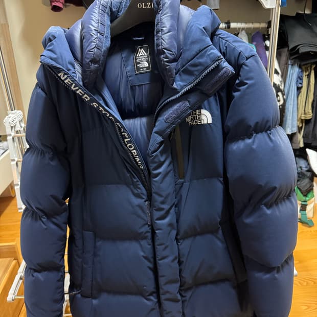 노스페이스 롱패딩 네이비 XL