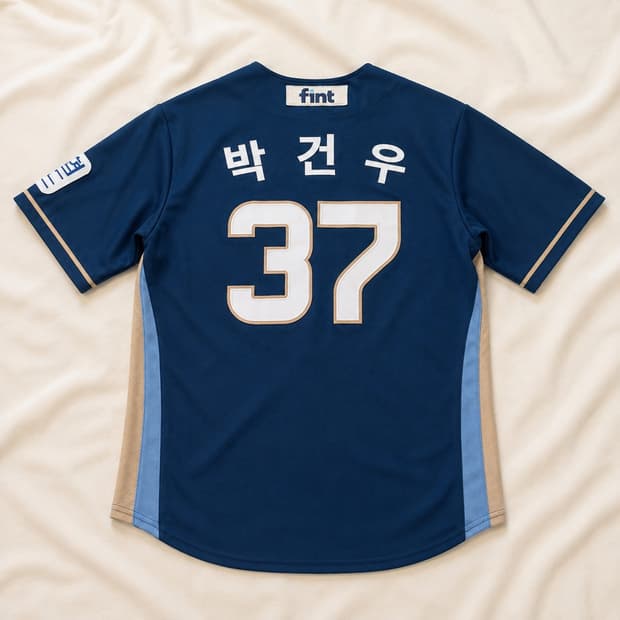 100) NC 다이노스 박건우 37 자수마킹 어센틱 유니폼