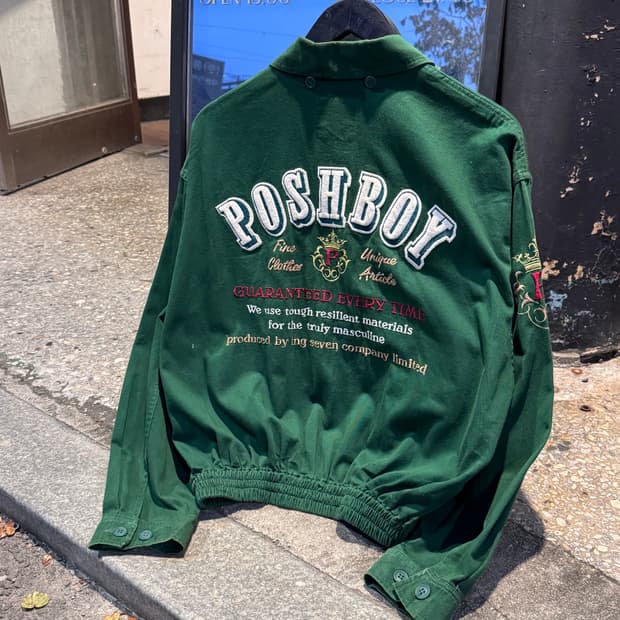 90s POSHBOY 자수 봄버자켓