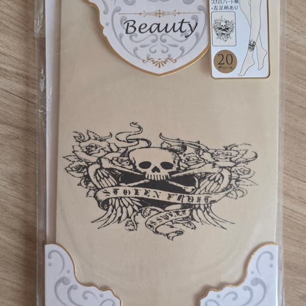 고스펑크 락시크 일제 타투스타킹 일본스타킹 해골스타킹 스컬