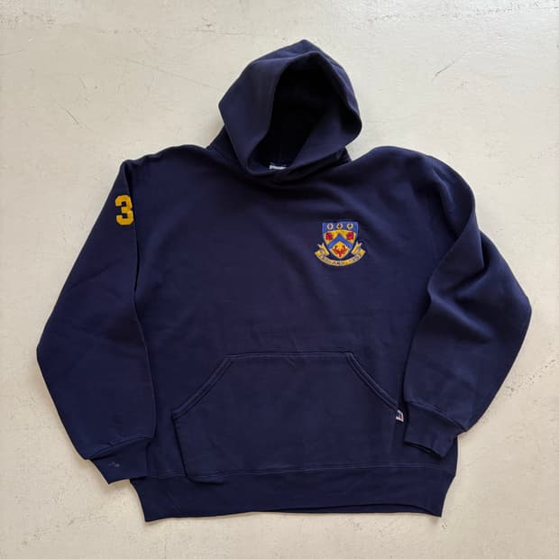 90' Russell USA Hoodie Sweatshirt. 